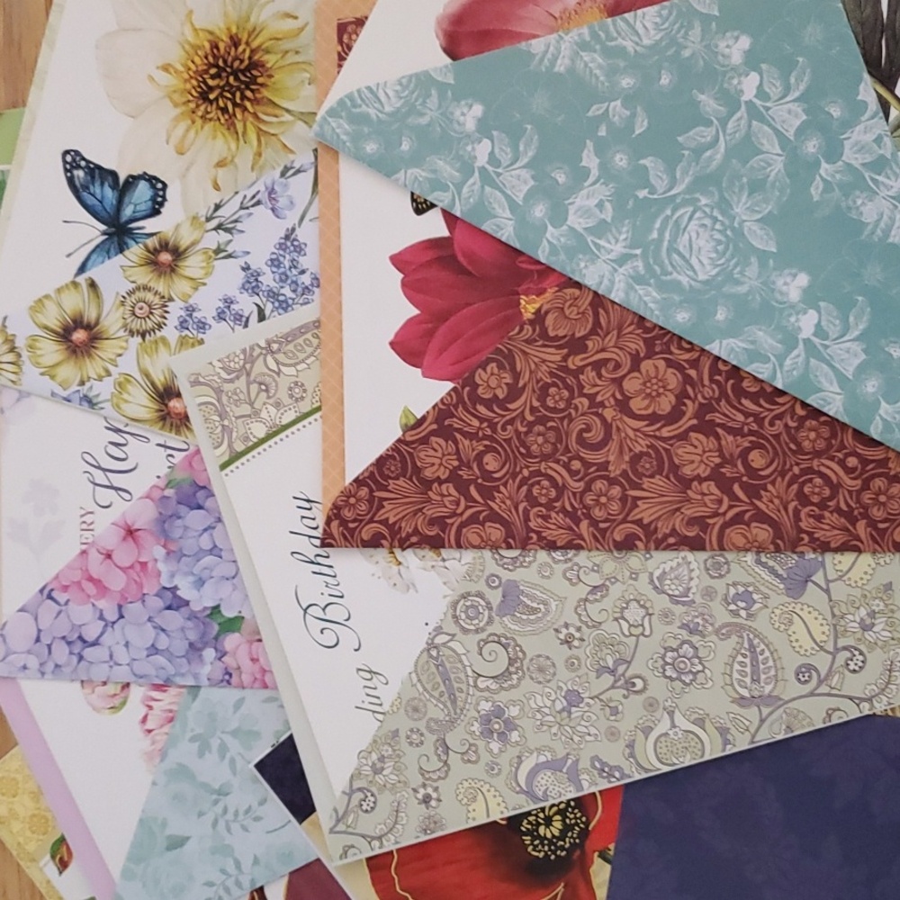 Assortment Birthday Cards Notes and 2025 Calender